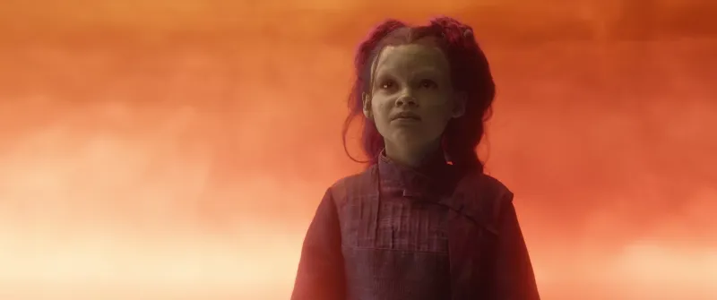 Ariana Greenblatt como Gamora em Guerra Infinita. @Disney