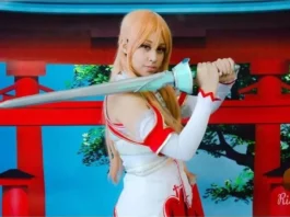 Júlia Marinho cosplay de Asuna