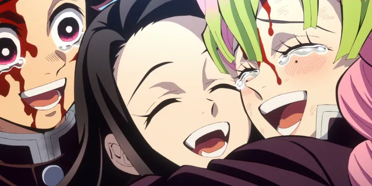 Quando Nezuko sobreviveu ao sol da manhã