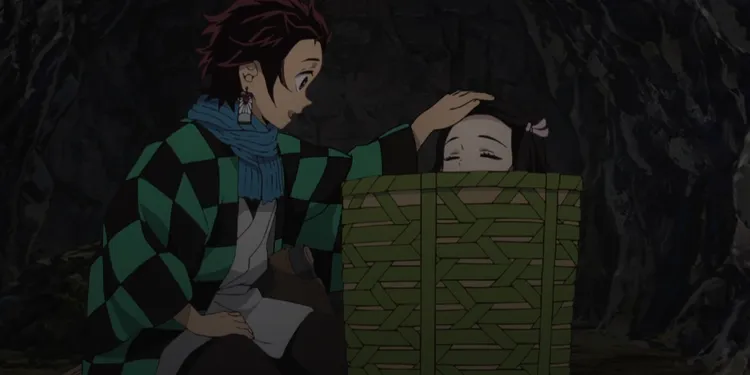 Quando Tanjiro fez uma cesta para Nezuko