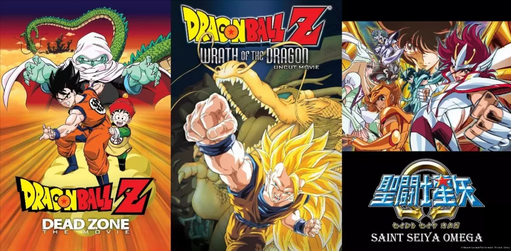 Filmes de Dragon Ball Z e Os Cavaleiros do Zodíaco Ômega
