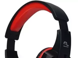 Headset Gamer Multilaser P2 PretoVermelho - PH120