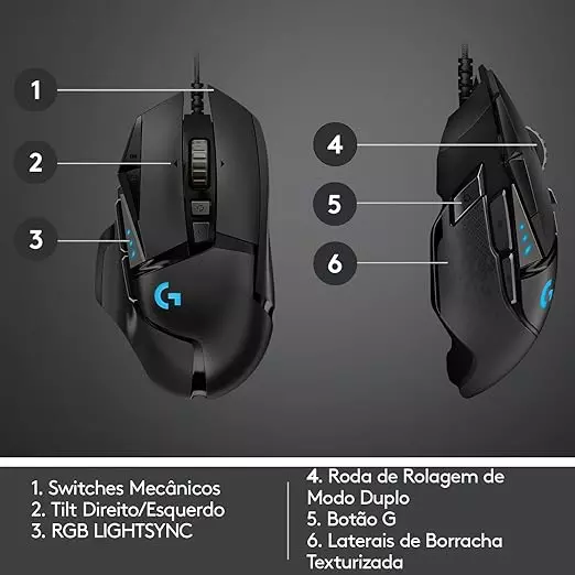 Mouse Gamer Logitech G502 HERO