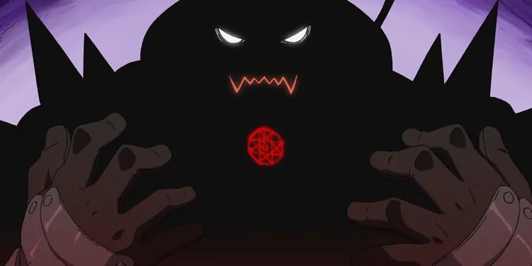 O selo de sangue em Fullmetal Alchemist: Brotherhood