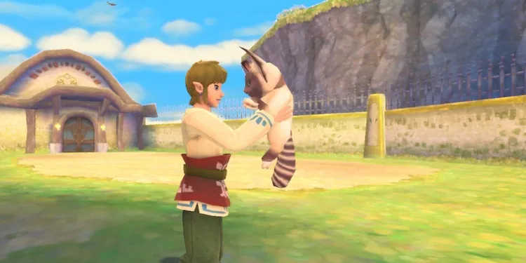Campo de Gatinhos em Skyward Sword