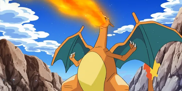 Charizard e Ash - Pokémon