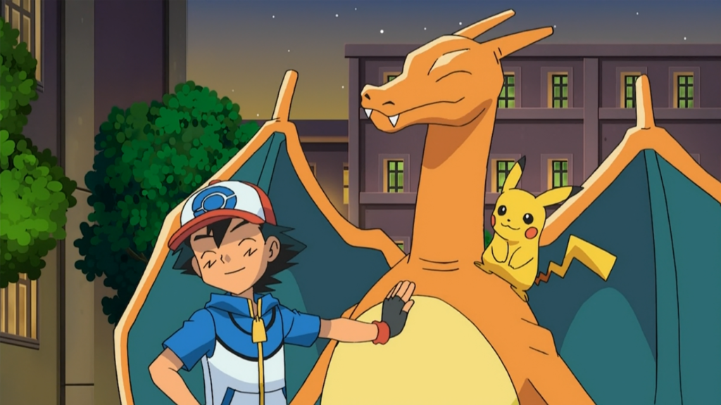 Charizard e Ash