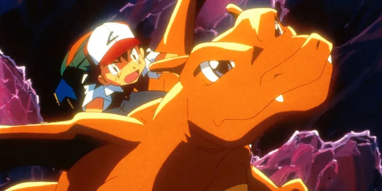 Charizard e Ash - Pokémon