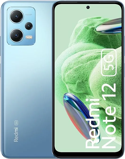 Smartphone Xiaomi Redmi Note 12 5G 128gb 4GB RAM Mystique Blue - Versão Indiana Azul