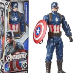 Desperte o herói que existe em você com o incrível Boneco Marvel Avengers Titan Hero – Capitão América! Boneco Capitão América