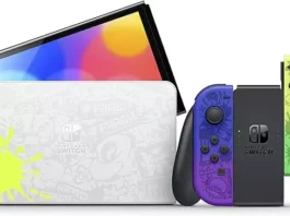 Console Nintendo Switch OLED Splatoon 3 Special Edition [ Edição Especial ]