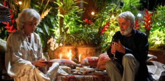 Domingo à Noite, uma história familiar Margot (Marieta Severo) e Antônio (Zécarlos Machado) em um jantar romântico