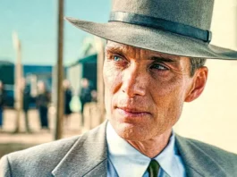 Cillian Murphy como o protagonista Oppenheimer (2023)