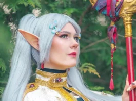 Ace encanta fãs com o cosplay da icônica elfa Frieren, de Frieren e a Jornada para o Além