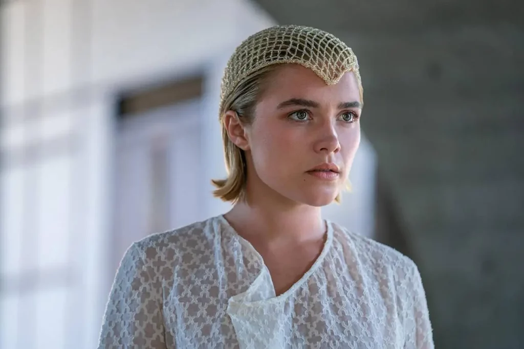 Florence Pugh como Princesa Irulan em Duna: Parte 2