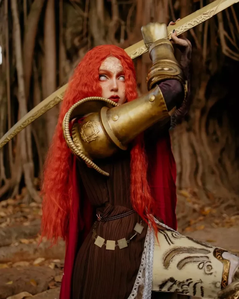 Alice Dias faz cosplay incrível de Malenia, a espada de Miquella de Elden Ring