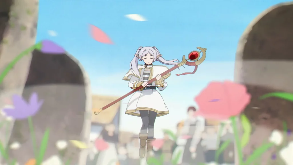 Frieren e a Jornada para o Além celebra seu 1º aniversário com nova arte