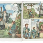 Você precisa MUITO ler O Hobbit em quadrinhos, de J.R.R. Tolkien e ilustrado por David Wenzel O Hobbit em quadrinhos