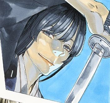 O esquema de cores de Tōma no mangá.