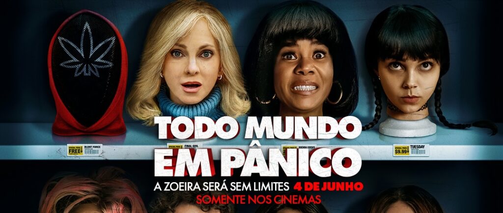cabeças dos personagens de todo mundo em panico
