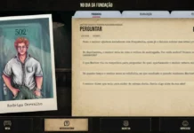 Nautila, empresa de jogos investigativos, é lançada com demo gratuita Jogo investigativo Nautila: tela de interrogatório do caso No Dia da Fundação