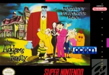 Scavenger Hunt: a sequencia mais modesta da familia Addams Capa de Pugsleys Scavenger Hunt para Super Nintendo