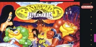 Battletoads in Battlemaniacs: o beat em up cruel dos sapos no SNES Capa de Battletoads in Battlemaniacs para Super Nintendo