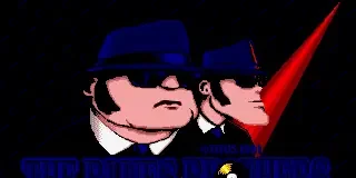 The Blues Brothers: o plataforma dos irmãos no Super Nintendo Tela de abertura de The Blues Brothers no Super Nintendo