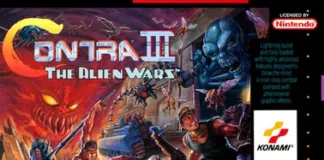 Contra III: The Alien Wars, o run and gun definitivo do SNES Capa de Contra III The Alien Wars para Super Nintendo