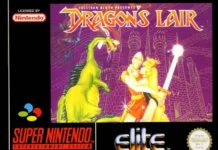 Dragon’s Lair: o plataforma frustrante do Super Nintendo Capa de Dragon's Lair para Super Nintendo