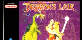 Dragon’s Lair: o plataforma frustrante do Super Nintendo Capa de Dragon's Lair para Super Nintendo