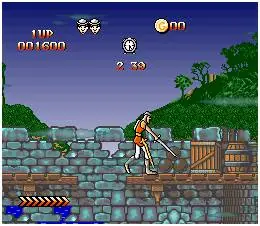 Gameplay de Dragon's Lair no Super Nintendo