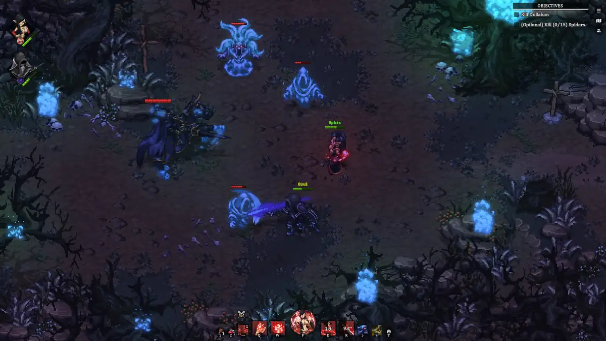 Cena de gameplay do MMORPG brasileiro Drakantos