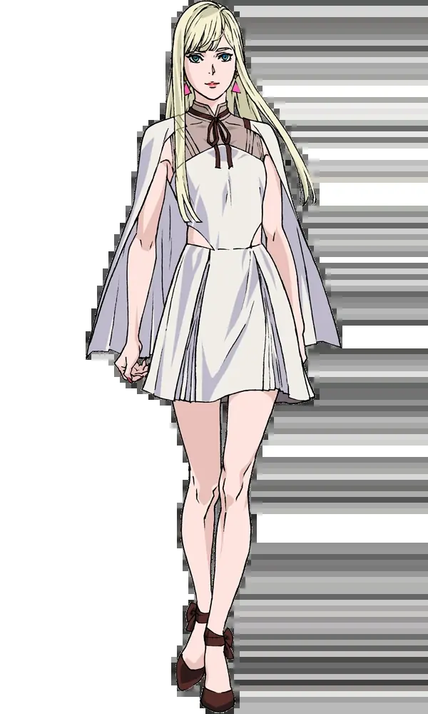 Gigi Andalucia, a jovem de poderes Newtype que da titulo ao filme, em arte oficial