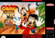 Goof Troop: a joia cooperativa da Capcom no Super Nintendo Capa de Goof Troop para Super Nintendo