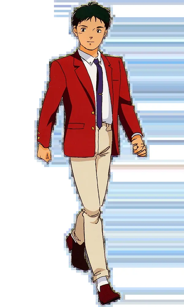 Hathaway Noa, lider secreto de Mafty, em arte oficial do filme Gundam Hathaway