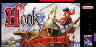 Hook: o plataforma da Terra do Nunca que surpreende no SNES Capa de Hook para Super Nintendo