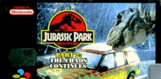Jurassic Park Part 2 The Chaos Continues: ação direta no SNES Capa de Jurassic Park Part 2: The Chaos Continues para Super Nintendo
