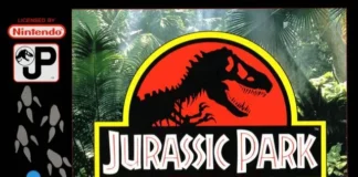 Jurassic Park: o jogo ambicioso de dinossauros do SNES Capa de Jurassic Park para Super Nintendo