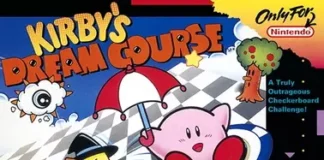Kirby’s Dream Course: o golfe genial da bolinha rosa no SNES Capa de Kirbys Dream Course para Super Nintendo