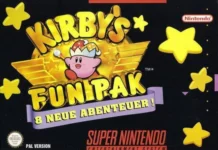Kirby’s Fun Pak: a coletânea da bolinha rosa no Super Nintendo Capa de Kirby's Fun Pack para Super Nintendo