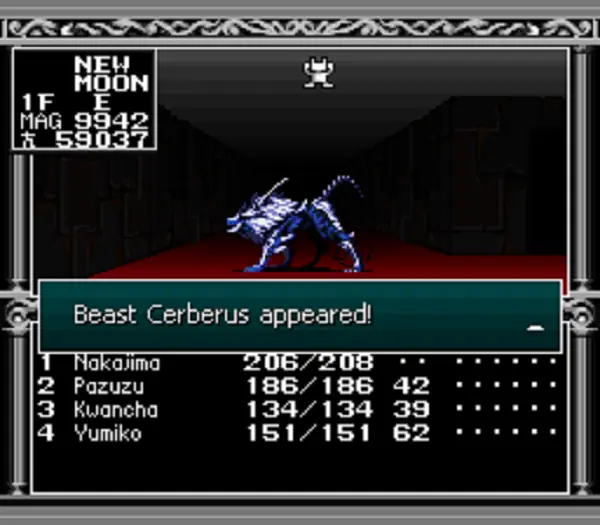 Gameplay de Kyuuyaku Megami Tensei no Super Nintendo
