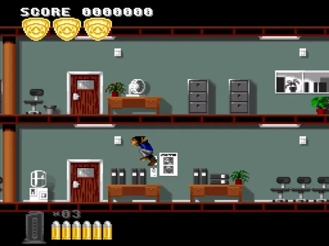 Gameplay de Lethal Weapon no Super Nintendo