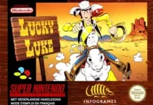Lucky Luke: o cowboy dos quadrinhos que atirou no SNES Capa de Lucky Luke para Super Nintendo