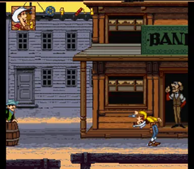 Gameplay de Lucky Luke no Super Nintendo
