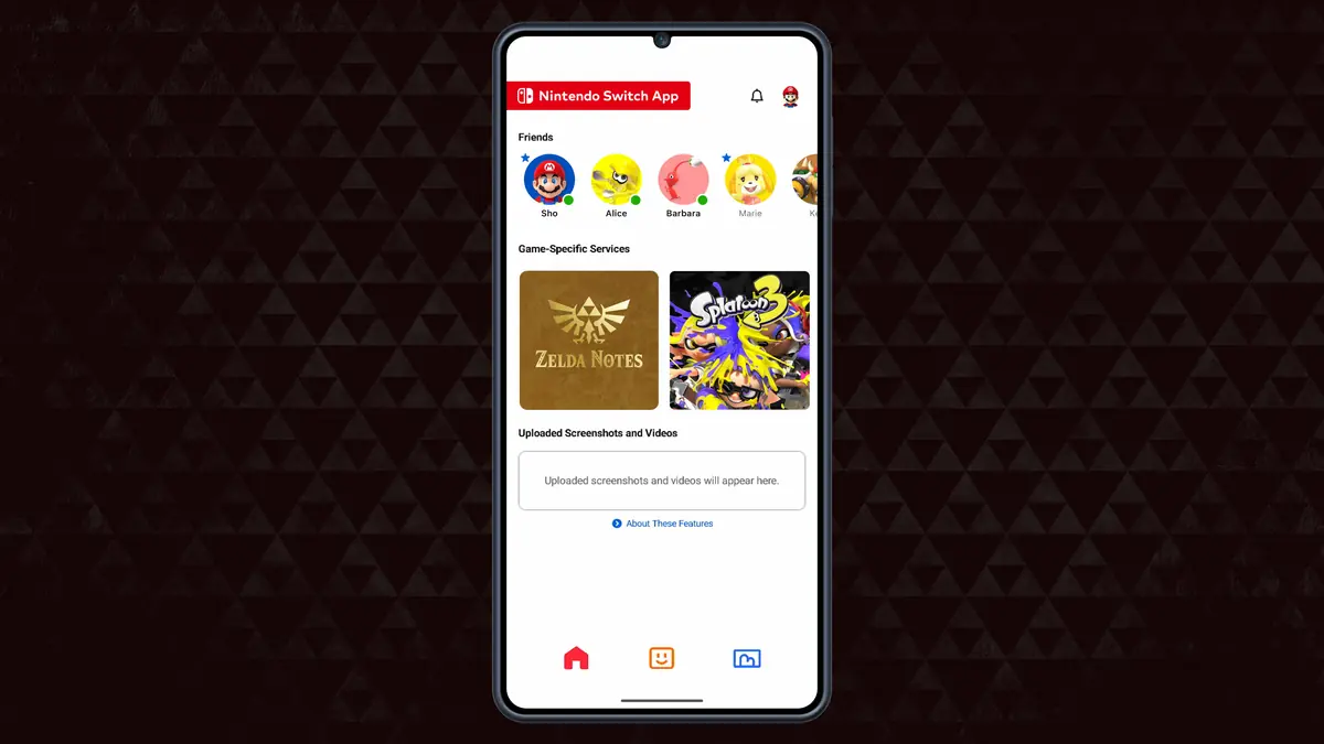 App Zelda Notes no aplicativo Nintendo Switch, servico especifico de Ocarina of Time