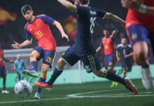 Pacote Nintendo Switch 2 com EA Sports FC 27 chega ao Brasil em outubro Pacote Nintendo Switch 2 com EA Sports FC 27 em partida de futebol