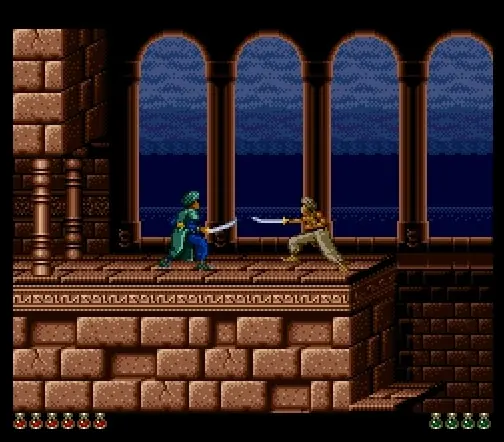 Armadilhas em Prince of Persia no Super Nintendo