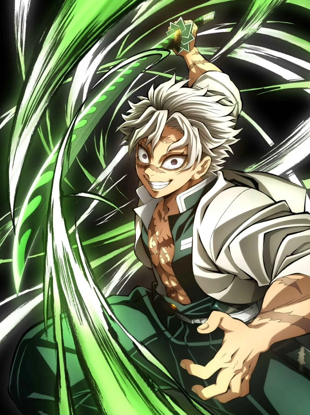 Respiração do Vento de Demon Slayer, estilo de Sanemi Shinazugawa