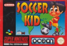 Soccer Kid: o plataforma em que a bola é a arma no SNES Capa de Soccer Kid para Super Nintendo
